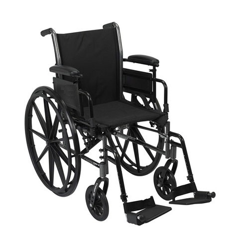 "Kona Wheelchair, 16"" with Desk Arms and Elevating Legrests"