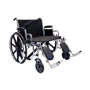 K7 Extra-Wide Wheelchair with Swing Away Footrests, 28" x 20"