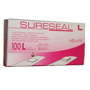 "SureSeal Pressure Adhesive Bandage 1""x 2-3/4"" Large"