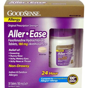 Allergy Release Tablet, 180 mg Fexofenadine Hydrochloride (30 Count)