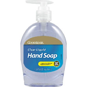 Liquid Hand Soap, Clear, 7.5 oz.