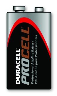 Procell Alkaline Battery, Rectangle, 9V