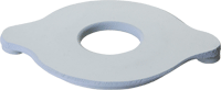 "Petite Flat Green Face Plate, 7/8"" Opening"