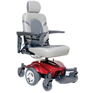 Compass Sport Mid Wheel Drive Power Wheelchair with Batteries