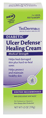 TriDerma Diabetic Ulcer Defense Healing Cream, 4 oz.