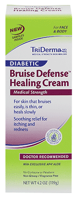 TriDerma Diabetic Bruise Defense Healing Cream, 2.2 oz.