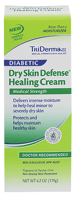 TriDerma Diabetic Dry Skin Defense Healing Cream, 4 oz.