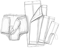 "Curity Garment Crib Liner 10"" x 14"""