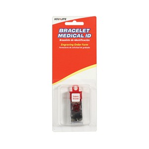 "Acu-Life Medical Warning Men's ID Diabetic Bracelet, Heavy 8-1/2"" Chain"