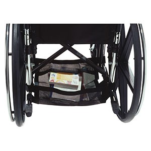 Wheelchair Underneath Carrier, 17" x 15" x 2", Black