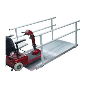 Pathway Classic Series Portable Ramp with Handrails, 4 ft. x 36"