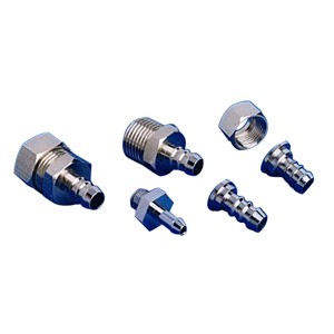 Hose Barb Fitting with Nut for Oxygen Concentrator, 1/8''