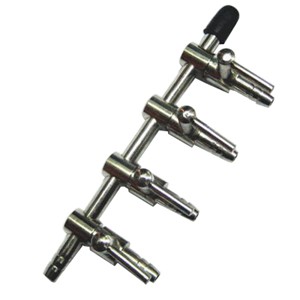 4-Way Valve Kit Manifold Service, 1/2 x 8-1/2" Reinforced Silicon Hose