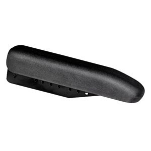 Desk Length Arm Pad, 12-1/4" x 2-5/8", Black Urethane