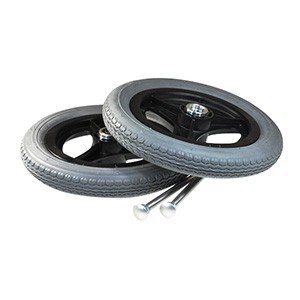 Flat-free Rear Wheel Kit, 2-1/4" x 12-1/2", with Axle