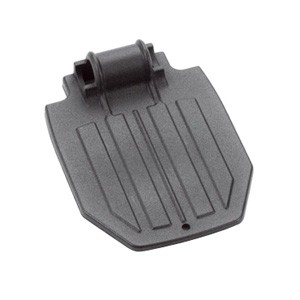Aluminum Footplate Medium, 7-3/4" x 6", Black