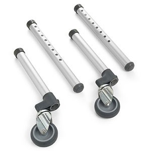 Swivel Wheels with 13" Rear Leg Extension and Glide Tip, 3"