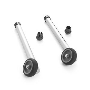 Single Fixed-Wheel Attachment with Glide Tip, Tall 3"