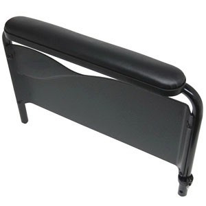 Removable Fixed Height Conventional Full Length Armrest Kit Right, Dark Blue Vinyl Upholstery