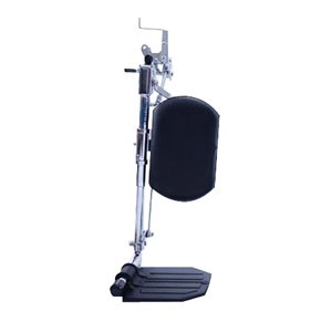 Hemi Smartleg Articulating Legrest with Aluminum Footplates and Padded Calf Pads, 14" W Chair