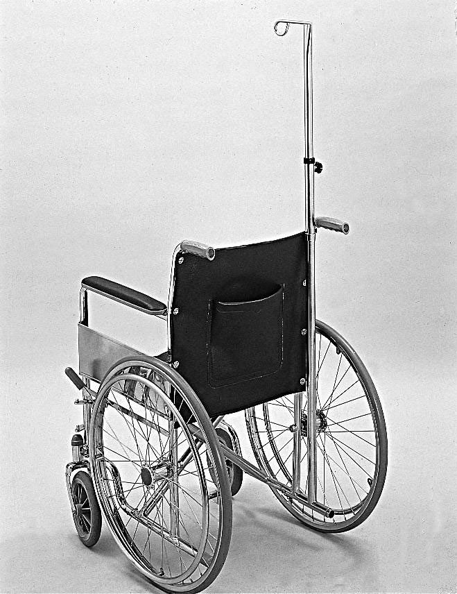 "I.V. Pole for Wheelchair, 41"" to 74"" Height adjustment"