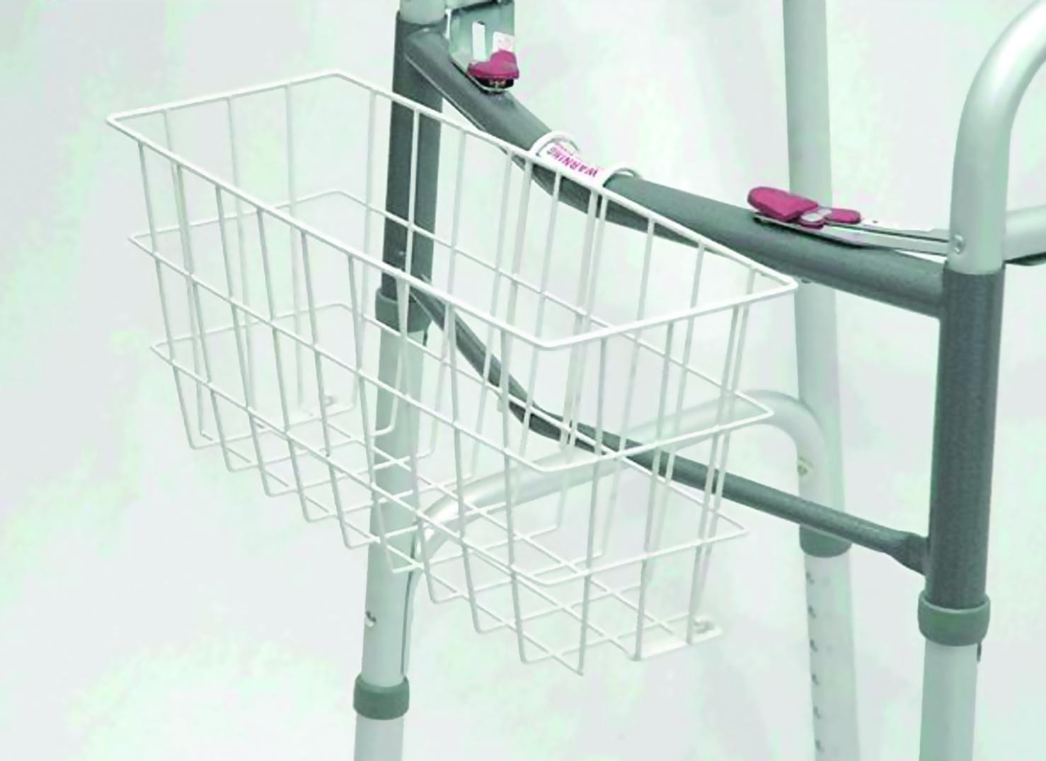 Walker Basket with Clear Plastic Insert Tray