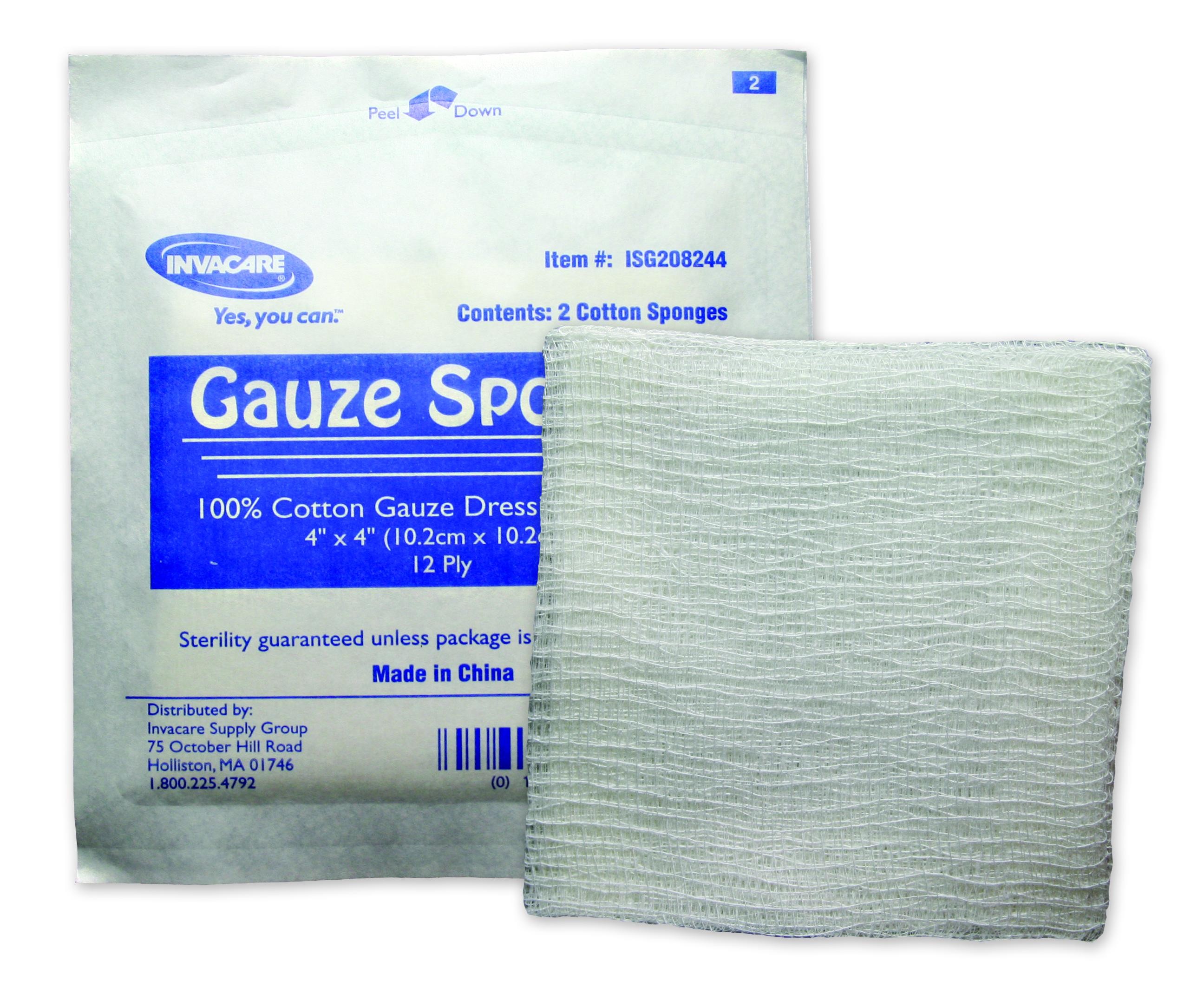 "IB Non-Sterile Gauze Sponge 4"" x 4"", 12-Ply"