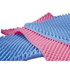 "Eggcrate Convoluted Foam Bed Pad, 33"" X 72"" X 4"""