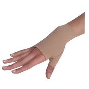 Juzo Soft Gauntlet with Thumb Stub, 20-30 mmHg, Large, Beige