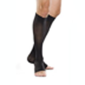 Soft, Knee High, Open Toe, 20-30, Sz 2, Short, Blk