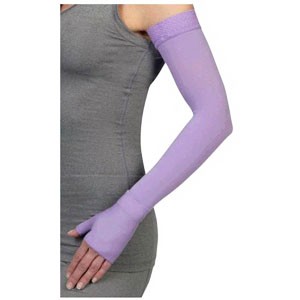 Juzo DreamSleeve with Silicone Border, 30-40, Max, Regular, Lilac, Size 3
