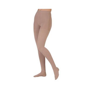 Dynamic Thigh-High with Silicone Border, 20-30, Full Foot, Beige, Size 4