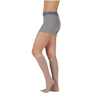 Dynamic Knee High with 5 cm Silicone Border, 30-40, Full Foot, Max, Beige, Size 5