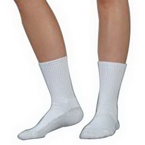 Silver Sole Support Sock, 12-16 mmhg, Xlarge,White