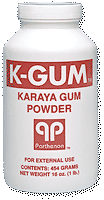 K-Gum Karaya Gum Powder 3 oz. Puff Bottle