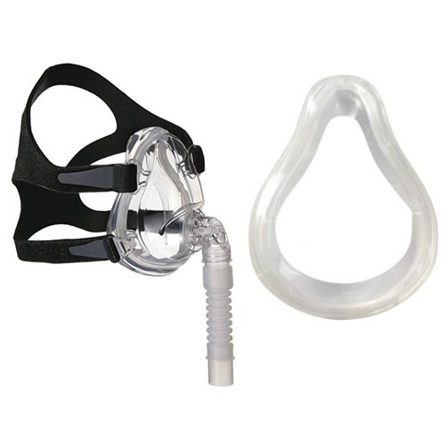 Sunset Deluxe Full Face CPAP Mask with Headgear and Cushion, Large