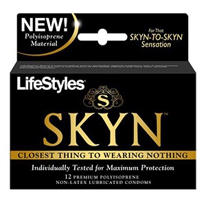 LifeStyles Skyn Polyisoprene (Non-Latex Lubricated) Condoms (12 Count)
