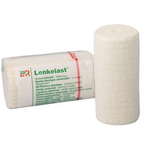 Lenkelast All Purpose Medium Stretch Bandage 3.2" x 5.5 yds Stretched