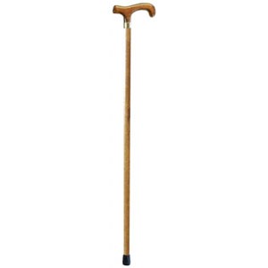 Lumex Standard Wood Cane, 500 lb. Weight Capacity, Walnut Finish