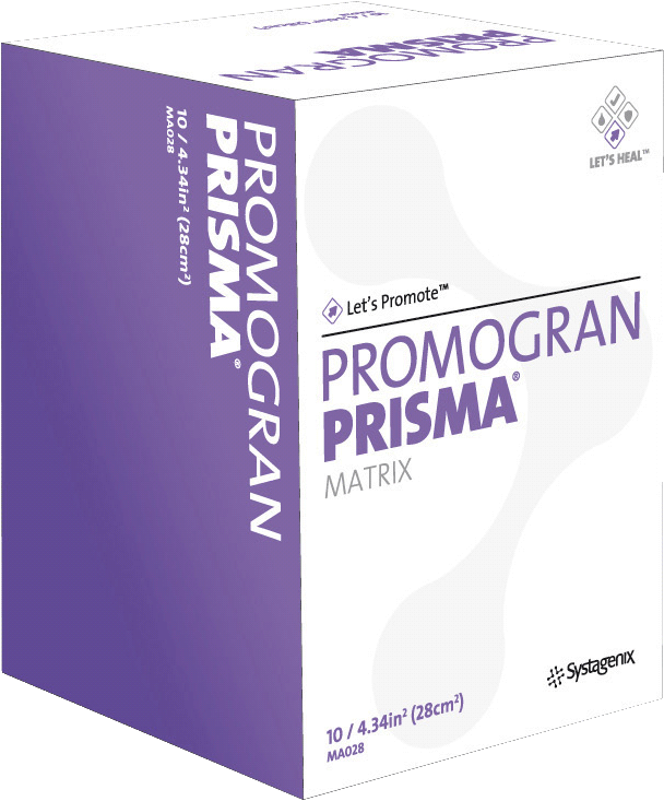 PROMOGRAN Prisma Collagen Matrix Dressing 19-1/9 sq. in. Hexagon