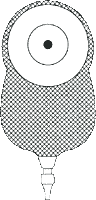 1" Opng, Flat w/Skin Shield Barrier Uro Pouches