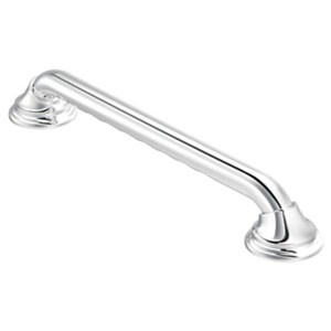 Designer Ultima SecureMount Grab Bar with Curl Grip, 1-1/4" x 18", Chrome