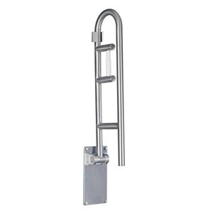 Flip-Up Grab Bar, Peened with Paper Holder, 1-1/4"