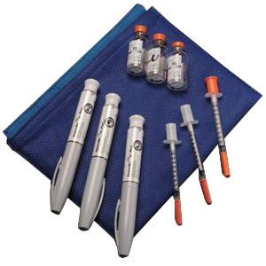 Poucho Cooling Pouch for Single Insulin Pen, Blue