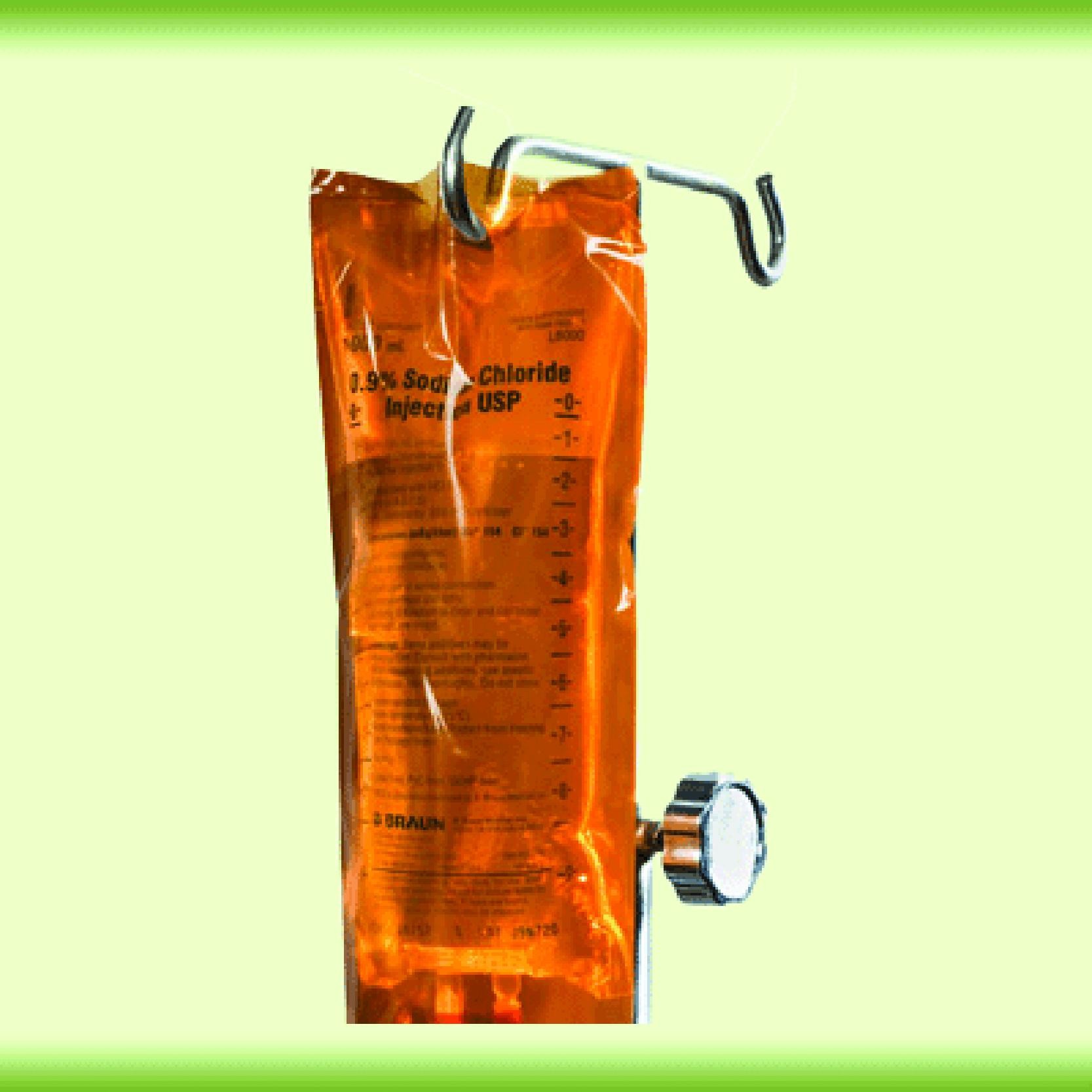 "UVLI Bag for Piggyback IV Bag, 5"" x 7-1/2"", Amber"