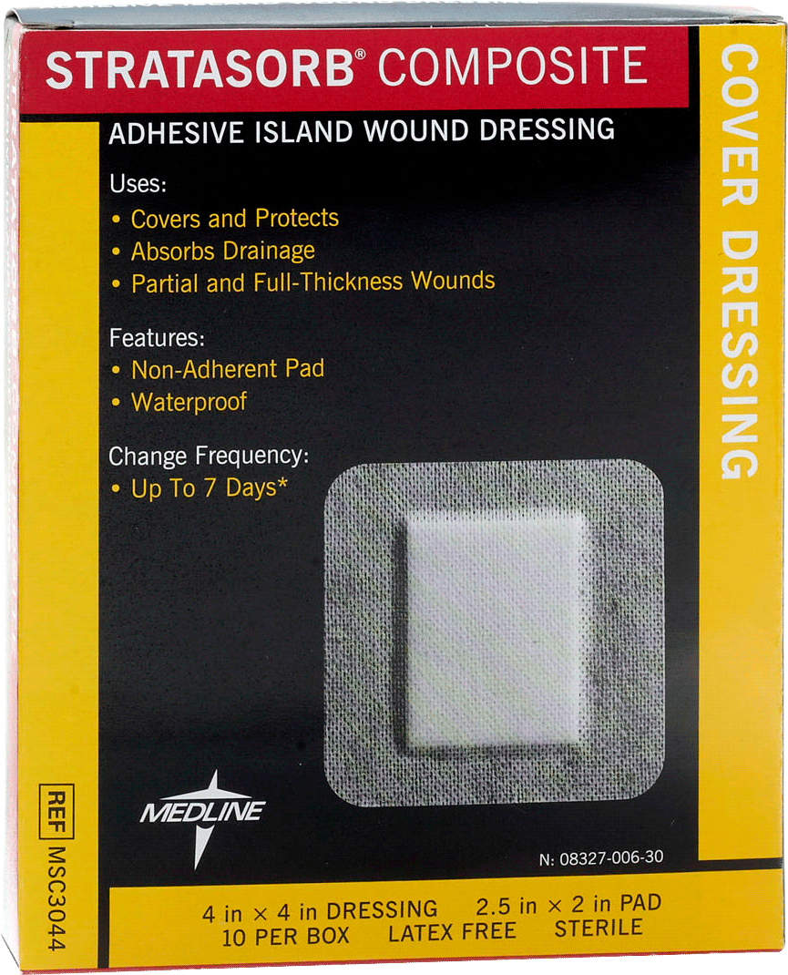 "Stratasorb Composite Island Dressing 4"" x 4"""