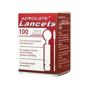 Advocate Thin Lancet 30G (100 count)