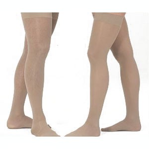 Medi Assure 15-20mm Thigh w/Sil Bnd,Clsd,Med,Beige