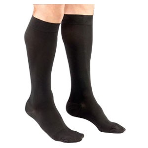 Mediven Plus Calf with Beaded Silicone Top Band, 30-40 mmHg, Closed Toe, Black, Size 4