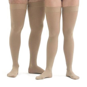 30-40mm Thigh High w/Silicone Band,Beige,Sz 6
